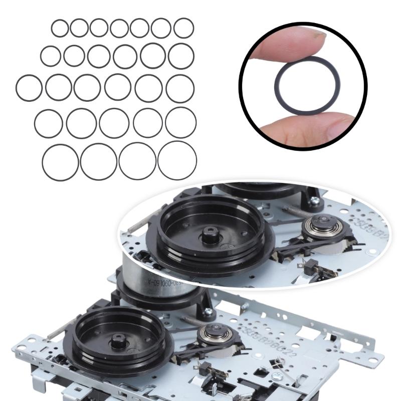 Precise 1.5mm Square Rubber Drive Belt For Vintaged Cassette Players Quiet Operations 20-100mm Folded