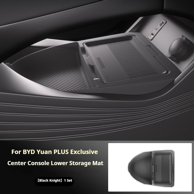 For 24 BYD Yuan PLUS Central Control Lower Storage Box Silicone Storage Box Anti-Slip Waterproof Car Interior Modify Accessories
