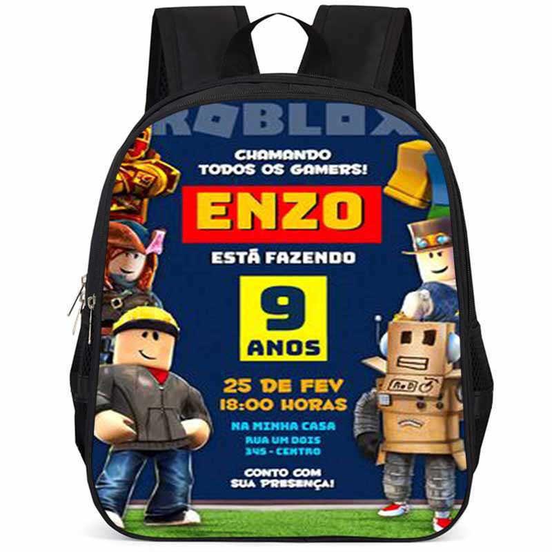 Roblox Large Capacity Lightweight Oxford Cloth School Backpack For Kids Boys Girls
