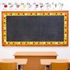 6 Pcs ABC 123 Bus Printed Bulletin Board Border Colorful Bulletin Border Trim Bulletin Board Stickers for Classroom