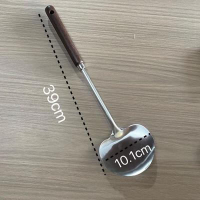 Walnut Wood Long-Handle Mushroom Spatula