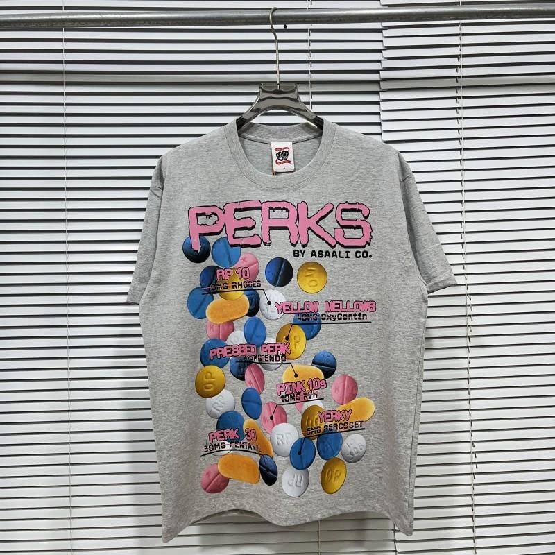 Mens Cotton Graphic Tee Streetwear Loose Fit Short Sleeve T-Shirt Casual Wear