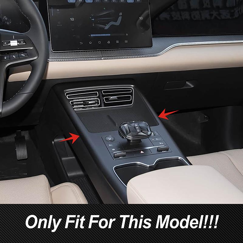 Car Styling Center Console Gear Shift Frame Decoration Cover Trim For BYD Song Pro 2025 Carbon Fiber Color Interior Accessories