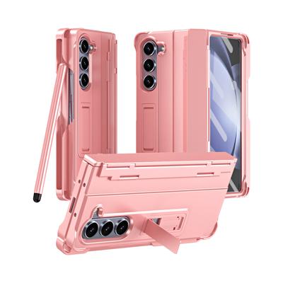 Invisible Stand for Samsung Galaxy Z Fold 6 5 4 3 Case Pen Slot Stylus Glass Film Screen Hinge Protection Cover Stand Holder