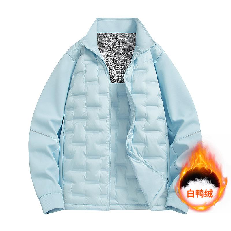 

Новый зимний пуховик мужской из графенового материала теплый и повседневный легкий пуховик из белого утиного пуха мужской пиджак клип 5XL сапфировый