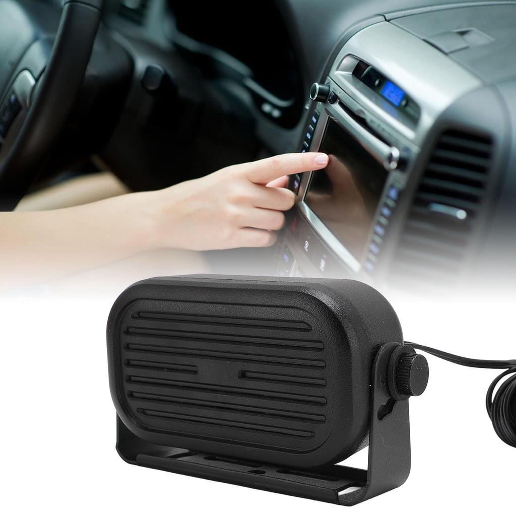 Mini External Speaker Loud and Clear 7W Car External Speaker, Cable Length 14.76ft, Compatible