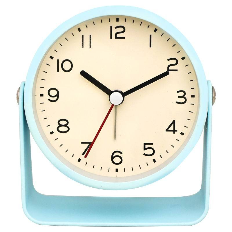 

Metal Small Rotary Clock Swing Alarm Clock Quartz Clock Hand Clock New Metal Desktop Clock