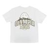 Summer New Men's Cotton Printed Letter T-shirt Loose Casual Large Fitness Breathable Sports Men's Fashion Cotton T-shirt