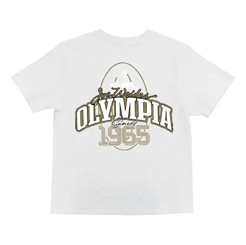 Summer New Men's Cotton Printed Letter T-shirt Loose Casual Large Fitness Breathable Sports Men's Fashion Cotton T-shirt