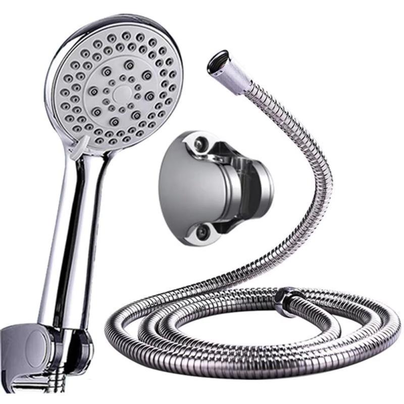Bathroom Product Shower Heads Spray Mode Spray Settings Stainless Steel Handheld Multifunctional Pulse Mode High Quality