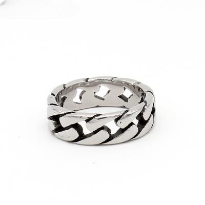 2026 European and American Fashion Retro Personalized Car Chain Ring, Men's Ring