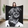 Lil Peep Love Warm Blanket American Rapper Travel Plush Bedding Throws Fluffy Couch Bed Flannel Bedspread Sofa Bed Cover