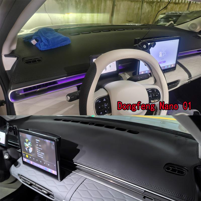 For Dongfeng Nano 01 Dashmat Anti-Slip Dash Mat Dashboard Cover Instrument Panel Sunscreen Pad Ornaments