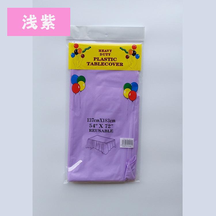 1pc Reusable Tablecloths 137x183cm BPA Free Plastic Dining Table Cover Cloth for Parties Picnic Camping Disposable Tablecloths