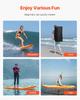 Inflatable Stand Up Paddle Board, 3.05m X 84cm X 15cm Wide Ultra-Light SUP Paddleboard, All Accessories Included, Pump, Paddle, Fin, Backpack, Ankle