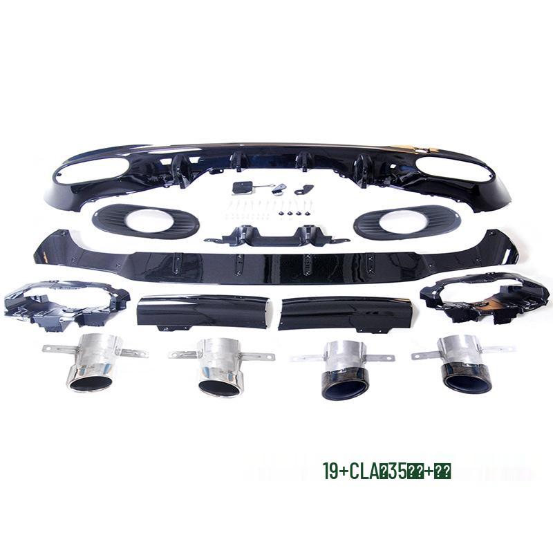 Compatible Rear Quad Exhaust Tailpipe for Mercedes-Benz CLA200/CLA260/AMG CLA45/CLA35