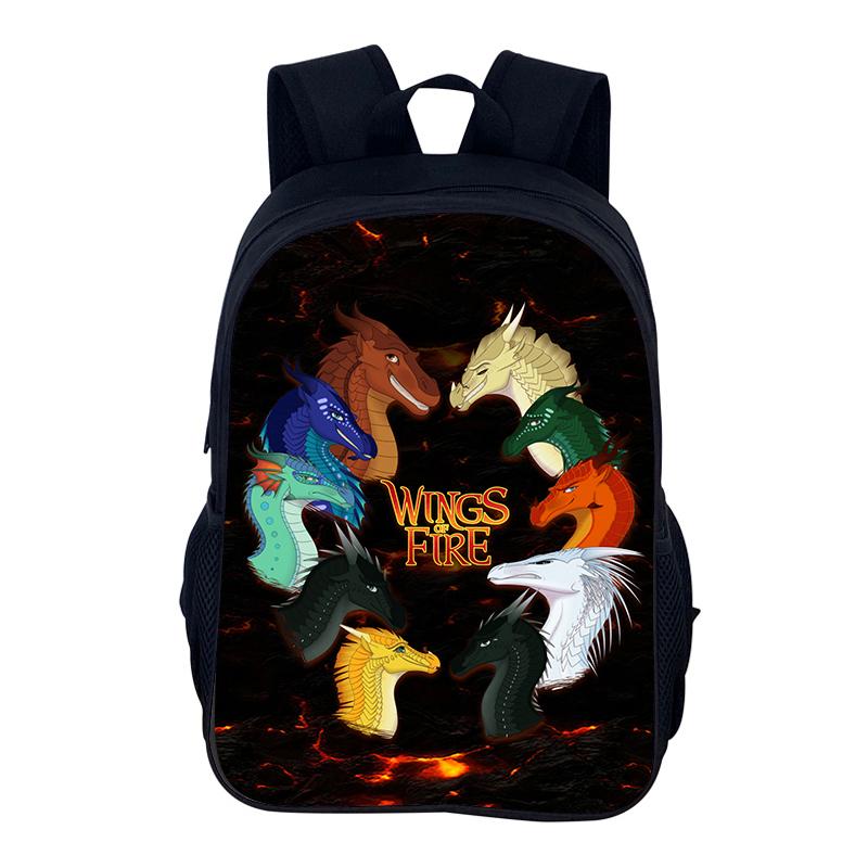 Mochila Kinder Tasche Wings of Fire Rucksack Schule Schüler Taschen Reißverschluss Buchtaschen Wings of Fire Laptop Kindergeburtstagsgeschenk