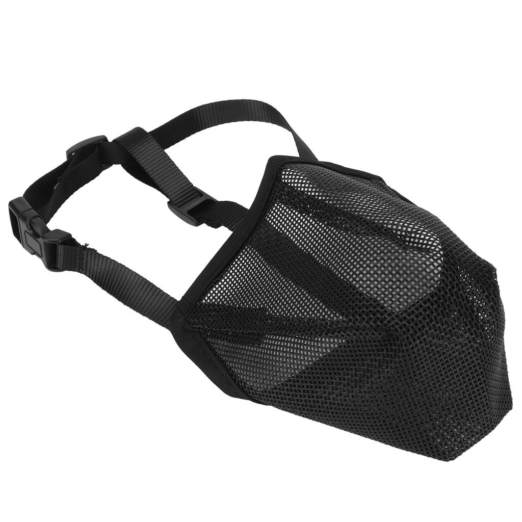 Dog Mesh Muzzle Prevent Biting Barking Eating Breathable Adjustable Dog Mouth Cover for Dog Training