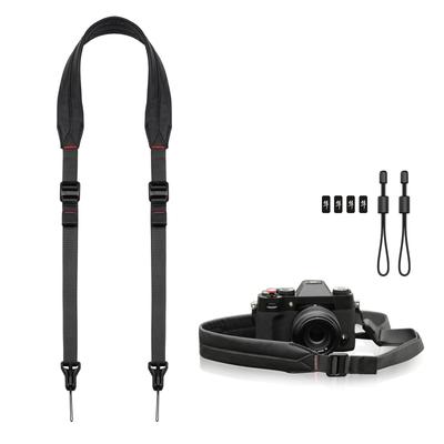 Ulanji Falcam Camera Shoulder Strap with Maglink Quick Adjustable Length from 950mm To 60kg Load Leather and Nylon 36mm for Mirrorless and SLR Classic