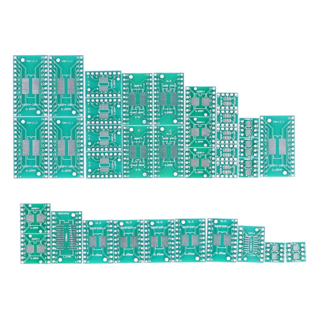 35Pcs Prototype Board PCB SMT to DIP Adapter Plate Converter Industrial Control Components