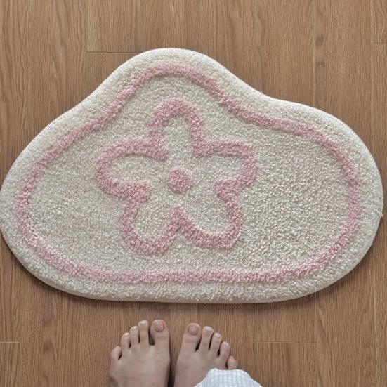 Anti-Slip Floor Mat Absorbent Imitation Cashmere Kitchen Bathroom Mat Oil-resistant Sink Mat Multifunctional Living Room Rug