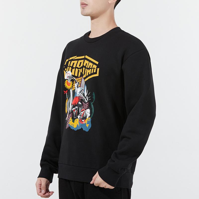 Jordan DNA Fleece Hoodie With Fun Print Men Tops Black DC9616-010