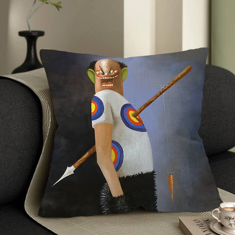 George Condo Art Pillowcases Home Bedding Decorative Pillow Cover Wedding Super Soft Pillow Case 12x12Inch
