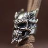 Punk Style Skull Head Brass Knife Bead EDC Outdoor DIY Paracord Woven Lanyard Pendants Bracelets Charms Jewelry Accessories Gift