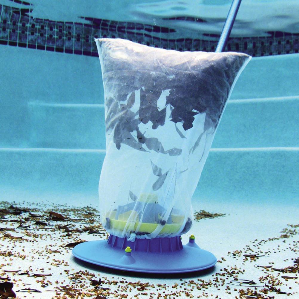 Professional Pool Vacuum Cleaning Suction Head with Mesh Bag Swimming Pool Set Cleaner Brush for Spring Outdoor Pool Accessories