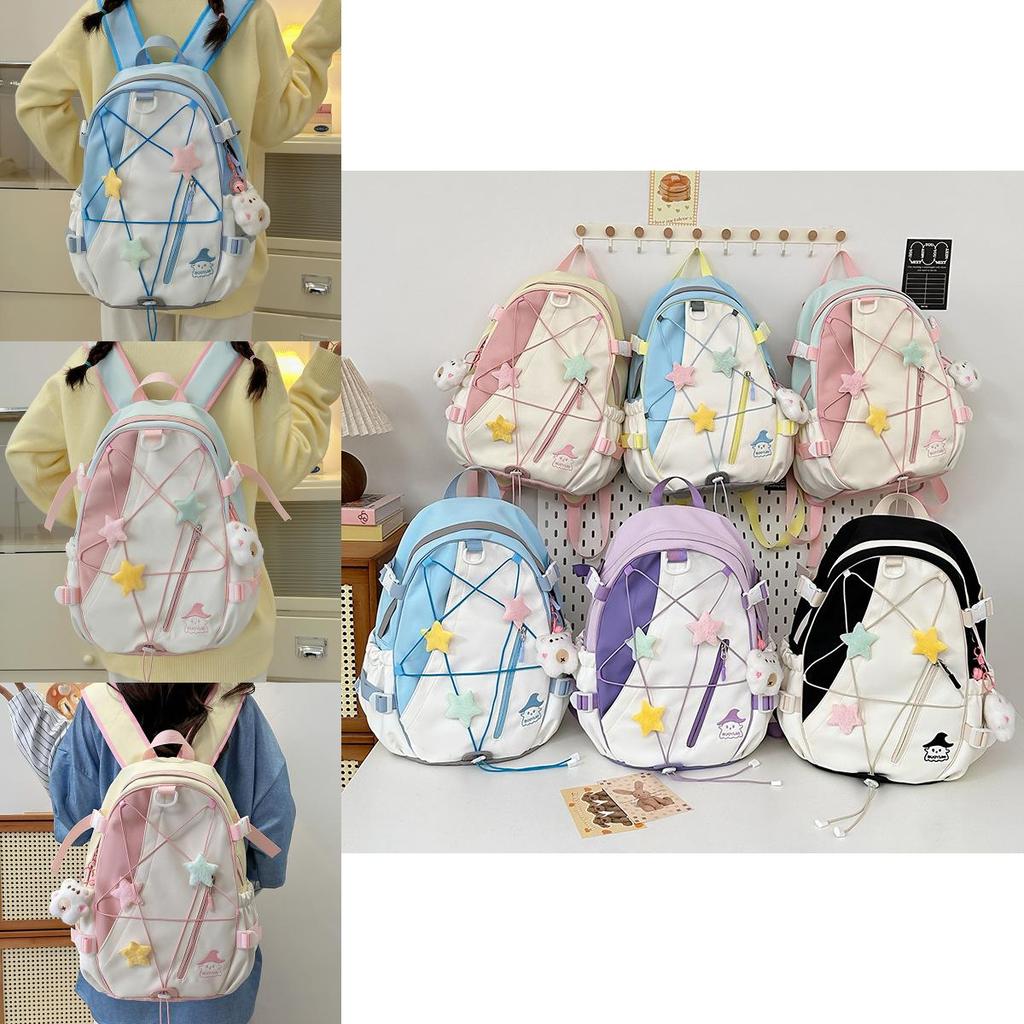 Starry Drawstring Backpack For Girls And Boys With Lightweight Oxford Fabric And Cushion Straps For School Use