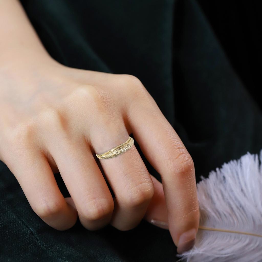 Fashion Ring Plated Suspended Carved Rose Flower Ring End Ring For Women, Tail Ring, Valentine's Day Gift