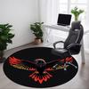 1pc Phoenix Rising Chair Carpet for Office, Round Non Slip Durable Large Size Office Carpet, Suitable for Office