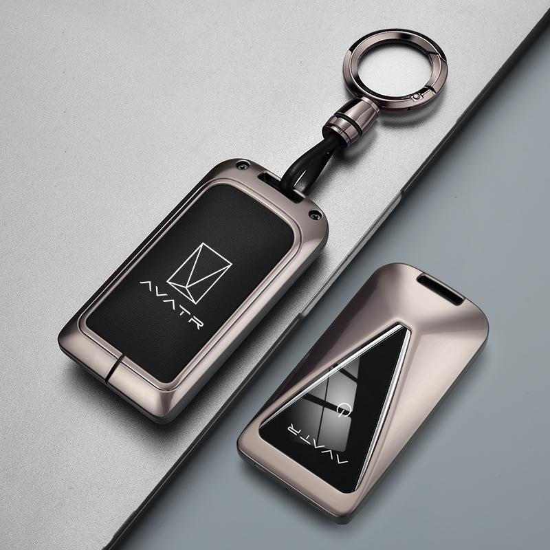 For Avatr 07 06 12 11 Car Key Case Zinc Alloy Keychain Key Fob Cover Buckle Protective Case Accessoroes