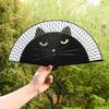 Chinese Style Quality Handmade Bamboo Wooden Cartoon Summer Gift Home Decoration Folding Fan Fan Crafts Silk Fan