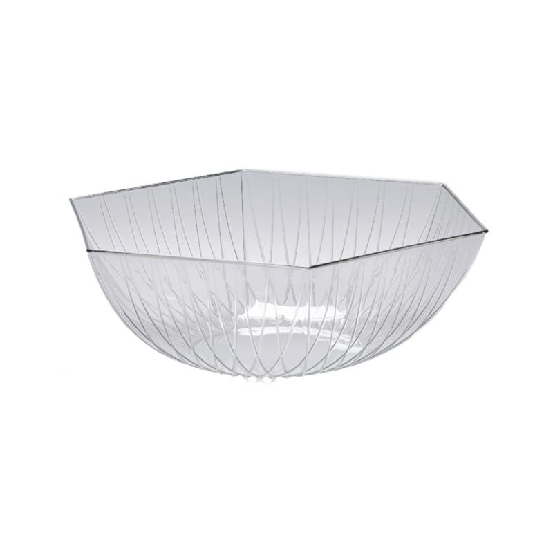 Irregular Desktop Fruit Bowl Basket Geometric Snacks Candy Storage Holder Transparent Fruit Plate Table Sundries Dropshipping