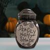 Halloween Potion Bottle with Lid Decorative Witch Bottle Multi-functional Resin Storage Jar Container Holiday Party Decoration Ornament