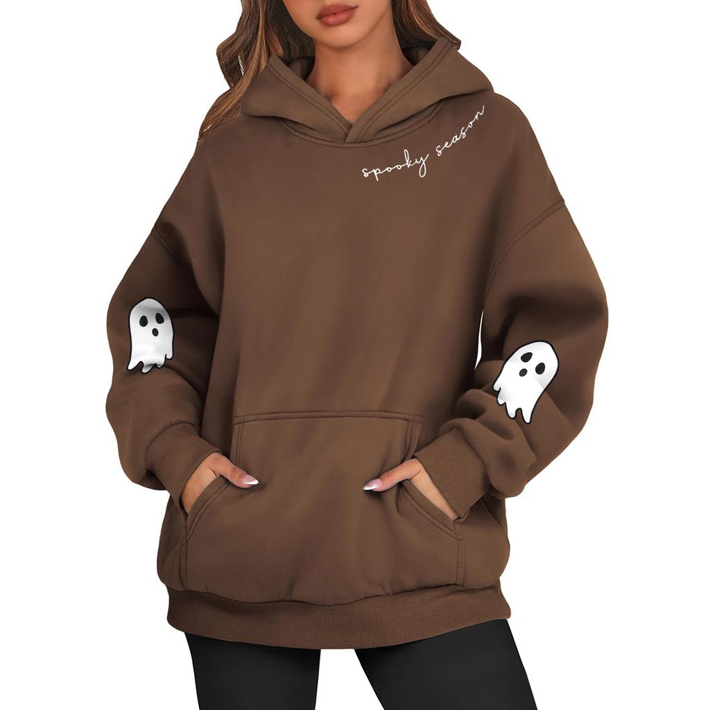 Dámské mikiny Oversized mikiny s dlouhým rukávem Ležérní svetr mikiny s kapucí