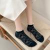 Spring And Summer Socks Japanese Retro Floral Lace Short Tube Women'S Socks Court Style Sweet Women'S Boat Socks Cotton