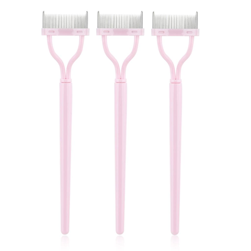 1/3 pcsPortable Eyelash Brush Comb  Eye Lash Stainless Steel Eyelash Combing Tools Eyelash Curler Makeup Lash Separator