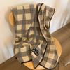 Retro Plaid Tassel Scarf for Women Winter New High End Imitation Cashmere Scarf To Keep Warm and Thickened To Prevent Cold Tide