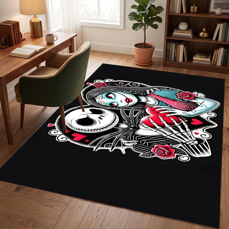 Cauchemar avant Noël (5) Tapis de Bureau Tapis de Sol Élégant pour Bureau Salon Chambre à Coucher et Espaces Intérieurs de la Maison