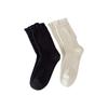 Pleated Lace Socks for Women, Sweet Mid-calf Socks for Autumn, Solid Color, Versatile, Pile Socks, White Socks