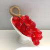 Grape Soap On Rope Handmade Translucent Fruit Shaped Soap Decorative Bathroom Travel Hanging Soap for Shower Sink