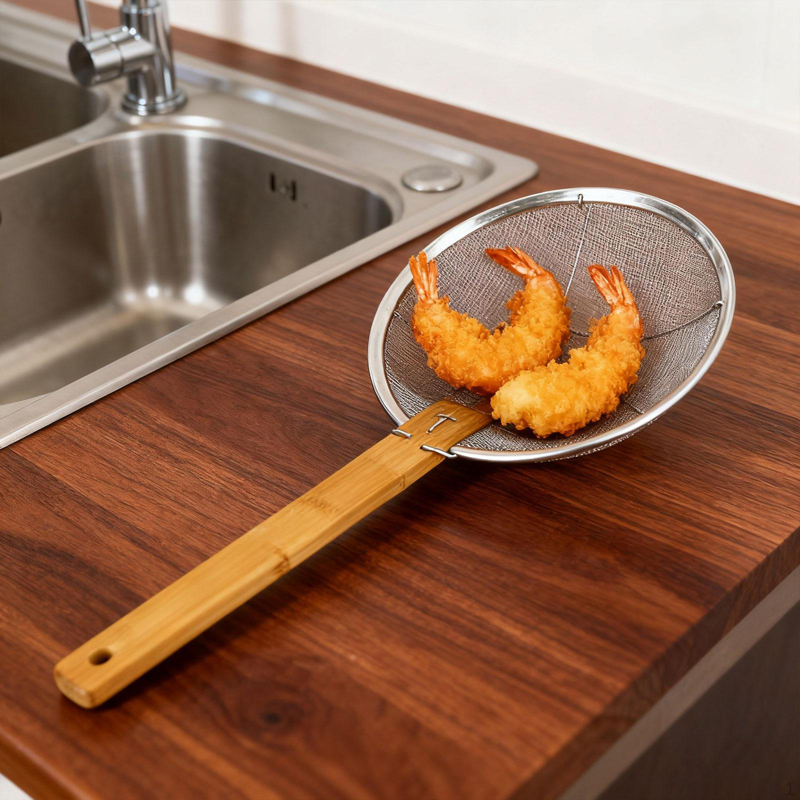 

Strainer Skimmer Ladle Versatile Spoon for Cooking Frying Dumplings 24cm 24cm