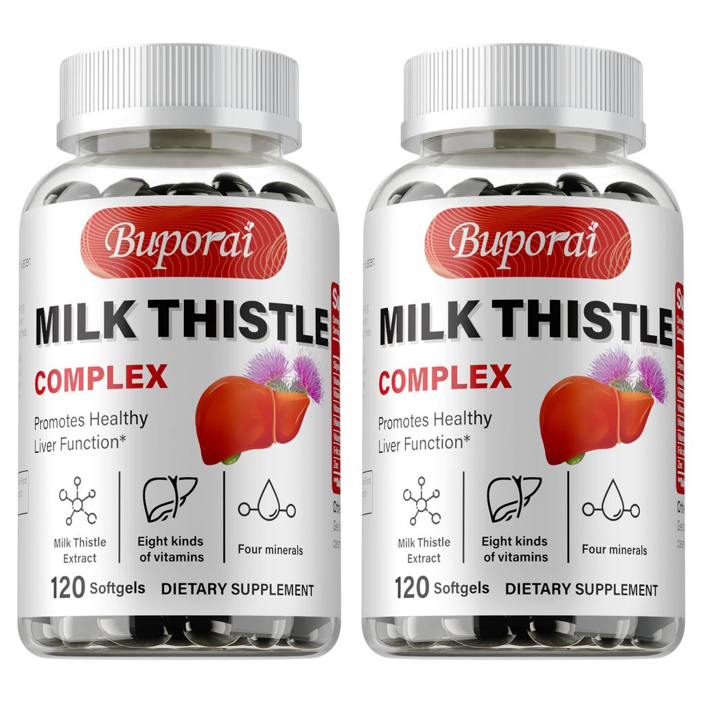 Milk Thistle Complex Soft Capsules, Milk Thistle Extract, Suitable for Adults, Nutritional Supplement