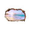 Home Waterproof 3D Holes Ocean Beach Decorative Painting Wall Decals Sticker
