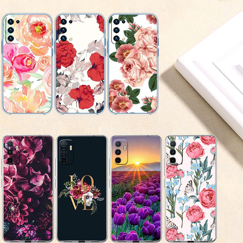 NH24 Flowers rose Pink Phone Case for Motorola Moto G10 G20 G30 G31 G32 G34 G35 G41 G42 G50 G51 G52 G55 G60 G60S G62 G71 G72 G75