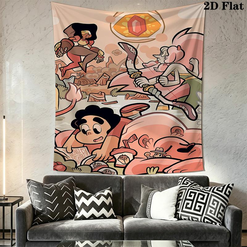 Steven Universe Pattern Home Decor Tapestry, Wall Hanging, Decorative RV Wall Cloth.MGT0918498