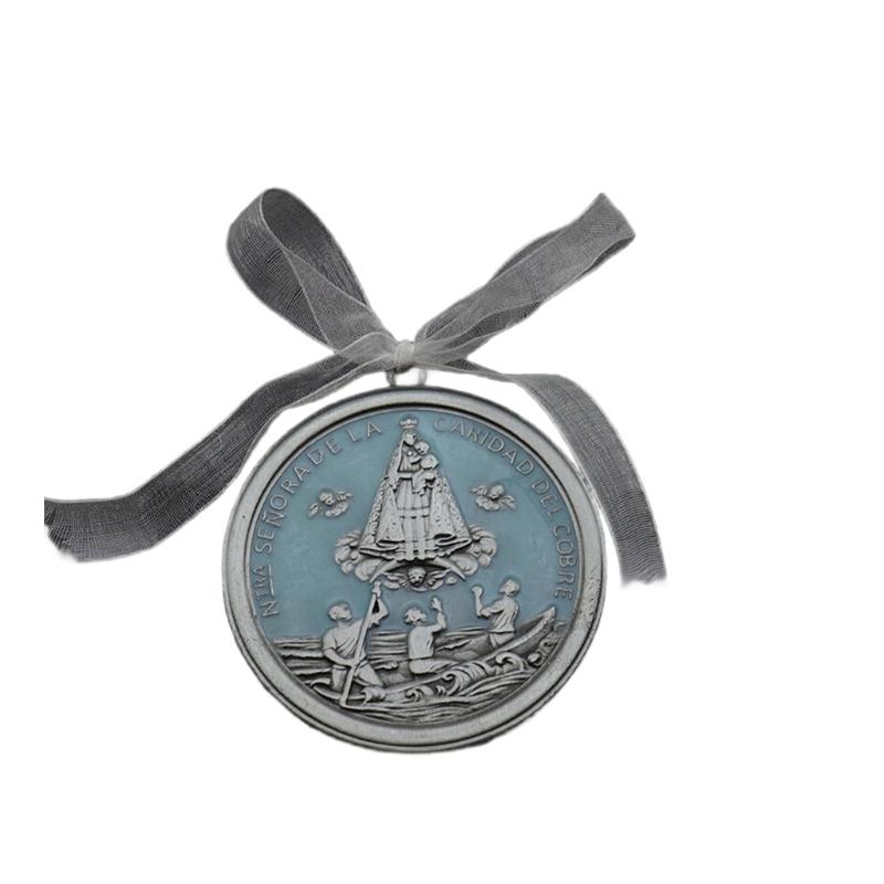  Enamel Finish Metal Car Charm Keychain Pendant Home Decoration Vintaged Angel Design With Adjustment Ribbon