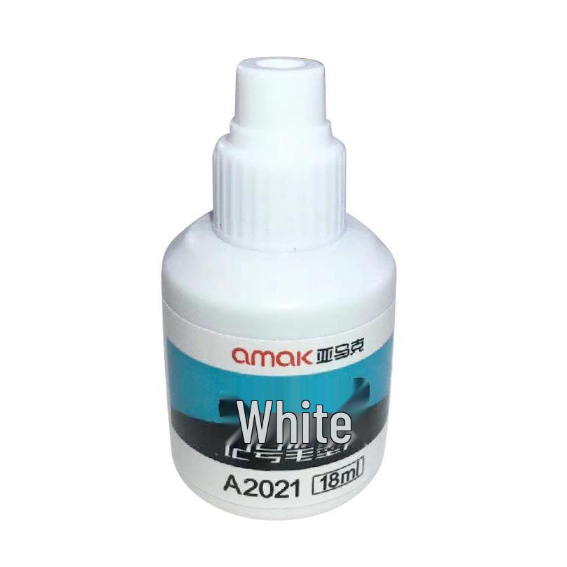 Waterproof White Acrylic Highlighter Pen - Long & Broad Tips, Extra Bold for Art & Outlining.